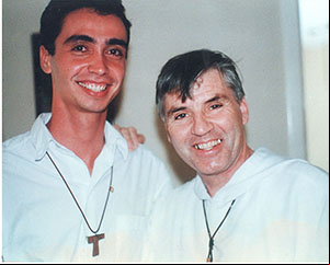 Ronaldo com Padre Daniel Ange