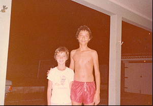 Ronaldo com seu irmão Richard