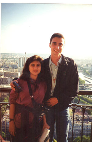Ronaldo com Maria Claudia Machado